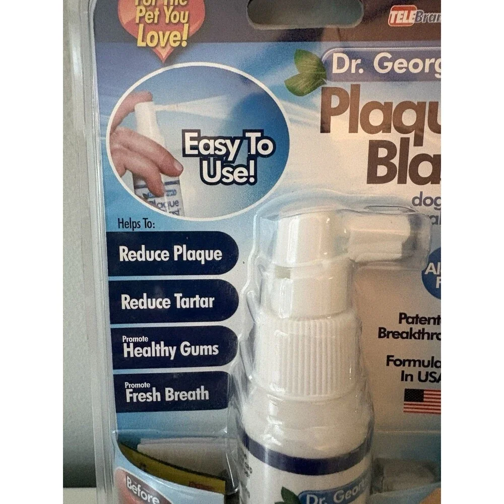Dr. George's Plaque Blast Dog & Cat Oral Spray Fresh Breath USA  As Seen On TV